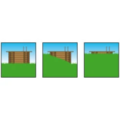 Piscine En Bois Rectangulaire Ubbink Linéa 8,00 X 5,00 X 1,40 M - Liner Beige -Piscine Magasin picto coupe 1