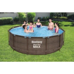 Piscine Tubulaire Ronde Bestway Steel Pro Max 3,66 X 1,00 M 13 Piscine Tubulaire Ronde Bestway Steel Pro Max 3,66 X 1,00 M -Piscine Magasin piscine bestway imitation bois 366 4