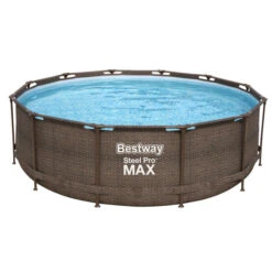 Devant -Piscine Magasin piscine bestway imitation bois 366 9