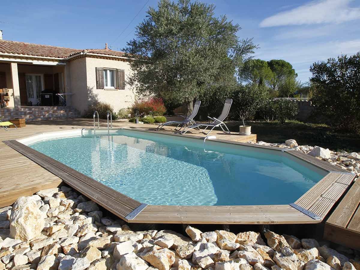 Devant -Piscine Magasin piscine bois azura 610 x 400 x 1