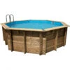 Piscine En Bois Octogonale Ubbink Océa 5,80 X 1,30 M - Liner Bleu -Piscine Magasin piscine bois ocea 580 x h130m 1
