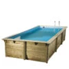 Piscine En Bois Rectangulaire Ubbink Azura 5,05 X 3,50 X 1,26 M - Liner Bleu -Piscine Magasin piscine bois rectangulaire ubbink azura 350 505