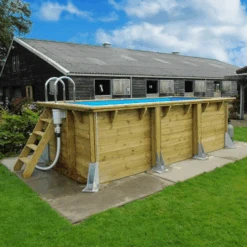 Piscine En Bois Rectangulaire Ubbink Linéa UrbanPool 4,50 X 2,50 X 1,40 M - Liner Bleu 11 Piscine En Bois Rectangulaire Ubbink Linéa UrbanPool 4,50 X 2,50 X 1,40 M - Liner Bleu -Piscine Magasin piscine bois urban pool 450 x 250 x h140m 1 1