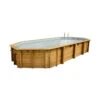 Ubbink Piscine En Bois Octogonale 8,60 X 4,70 X 1,30 M - Liner Gris -Piscine Magasin piscine en bois octogonale ubbink ocea 470 x 860 gris