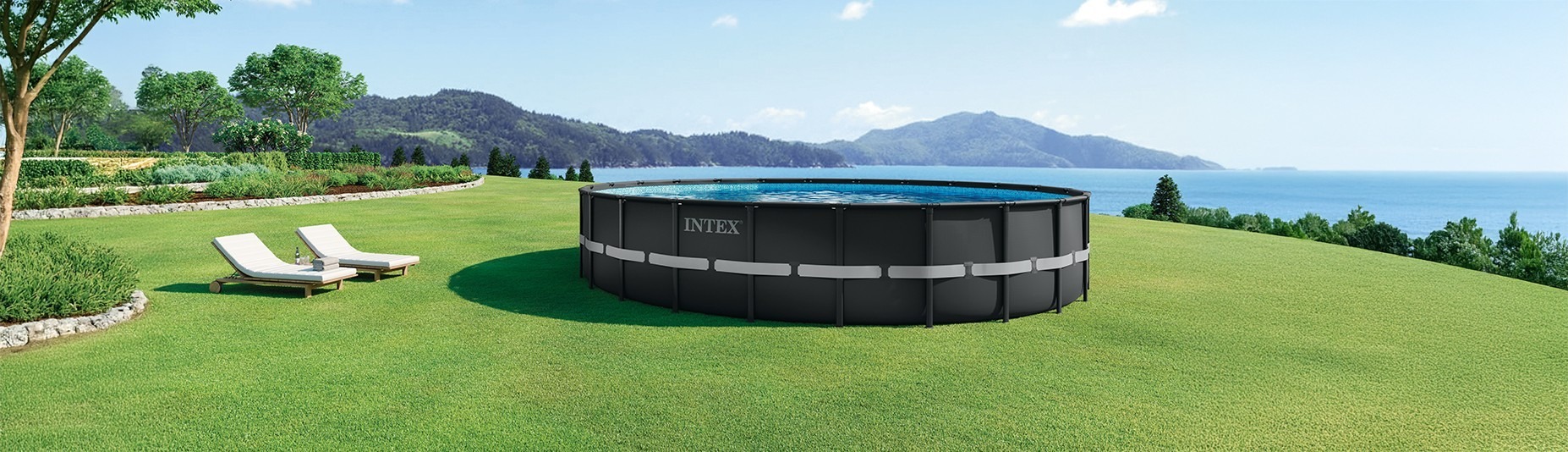 Devant -Piscine Magasin piscine tubulaire ronde