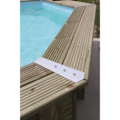 Piscine En Bois Octogonale Ubbink Azura 4,90 X 3,55 X 1,30 M - Liner Bleu -Piscine Magasin piscine ubbink azura 490 355 130 bleu 5