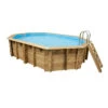 Piscine En Bois Octogonale Ubbink Azura 6,10 X 4 X 1,20 M - Liner Bleu -Piscine Magasin piscine ubbink azura 610 400 120 bleu