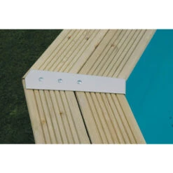 Piscine En Bois Octogonale Ubbink Azura 6,10 X 4 X 1,20 M - Liner Beige -Piscine Magasin piscine ubbink azura 610 400 120 bleu 4 1