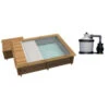 Piscine Urbaine Procopi En Bois 4,2 X 3,5 M - Couverture Automatique, Coffre, Filtration à Sable -Piscine Magasin piscine procopi 4 2x3 5 couverture filtre 1