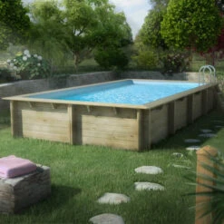 Piscine Weva Procopi En Bois 8 X 4 M -Piscine Magasin piscine procopi 8 x 4 ambiance 3 min