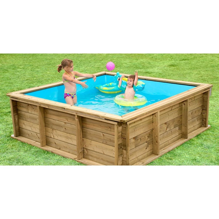 Piscinette Pistoche En Bois Pour Enfants 2 X 2 M 5 Piscinette Pistoche En Bois Pour Enfants 2 X 2 M – Image 3