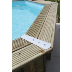 Kit De 8 Pièces Finition Margelles 135° Ubbink Alu Piscine Bois Octogonale 10 Kit De 8 Pièces Finition Margelles 135° Ubbink Alu Piscine Bois Octogonale -Piscine Magasin platine linea angle finition margelles ubbink alluminium ambiance 3