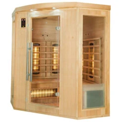 Sauna Infrarouge France Sauna APOLLON - 3/4 Places -Piscine Magasin sn apollon q3c sauna infrarouge france sauna apollon 3 4places profil droit