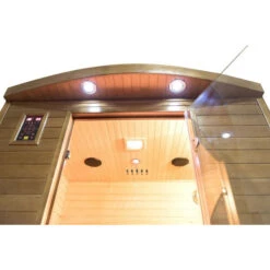 Sauna Infrarouge France Sauna SPECTRA - 2 Places -Piscine Magasin sn spectra03r sauna infrarouge france sauna spectra 2places plafond