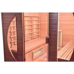 Sauna Infrarouge France Sauna SPECTRA - 4 Places -Piscine Magasin sn spectra05r sauna infrarouge france sauna spectra 4places ambiance