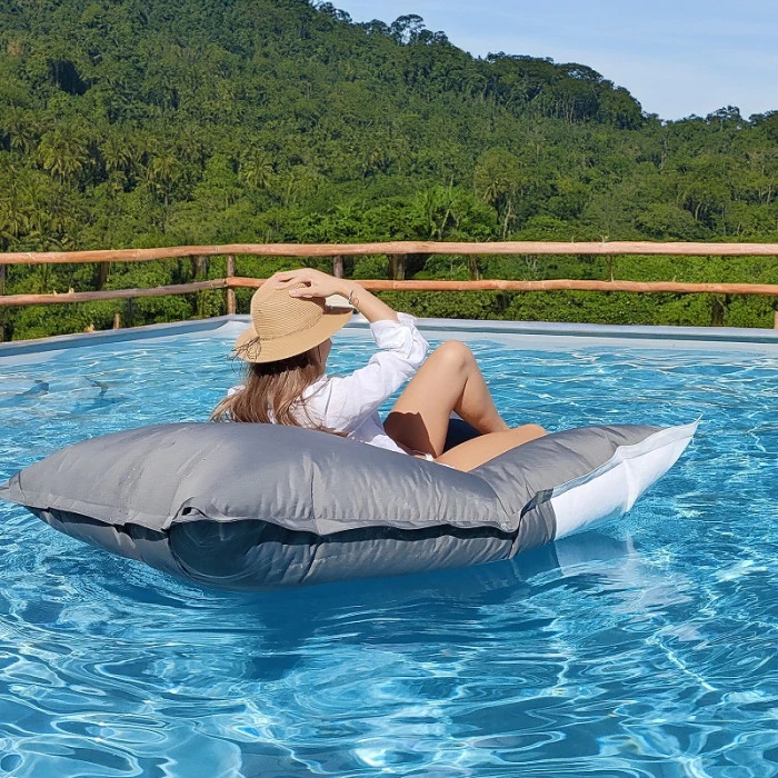 Pouf De Piscine Flottant Solar Xtrem - Gris 9 Pouf De Piscine Flottant Solar Xtrem - Gris – Image 7