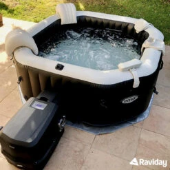 Spa Gonflable Intex PureSpa Carbone 6 Places -Piscine Magasin spa carbone intex raviday 2 1