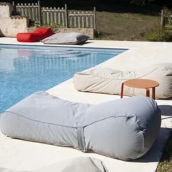 Pouf Bain De Soleil Extérieur Sun Lounger - Gris Anthracite
