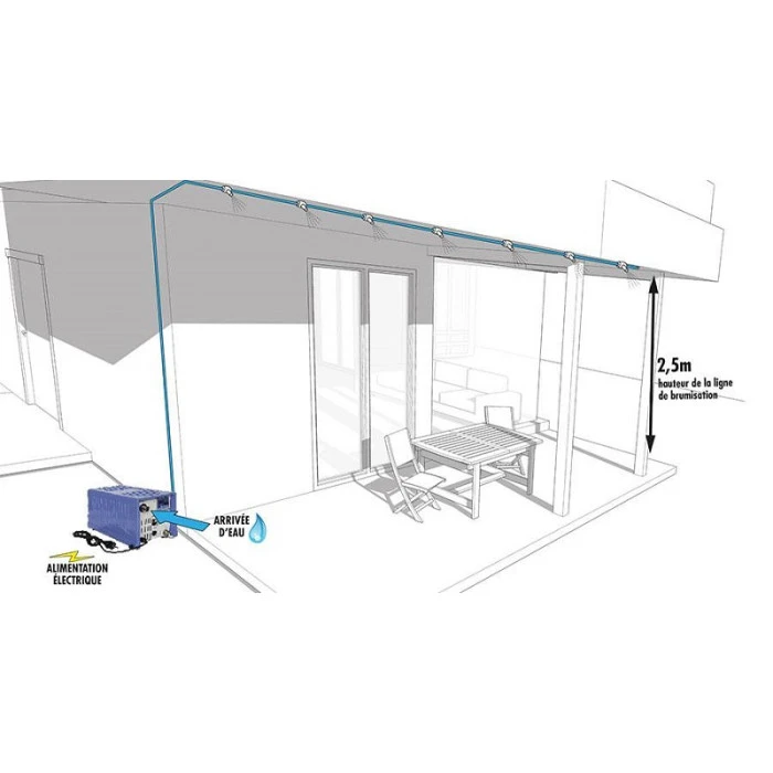 Système De Brumisation Haute Pression O'Fresh - 20 Buses 6 Système De Brumisation Haute Pression O'Fresh - 20 Buses – Image 4