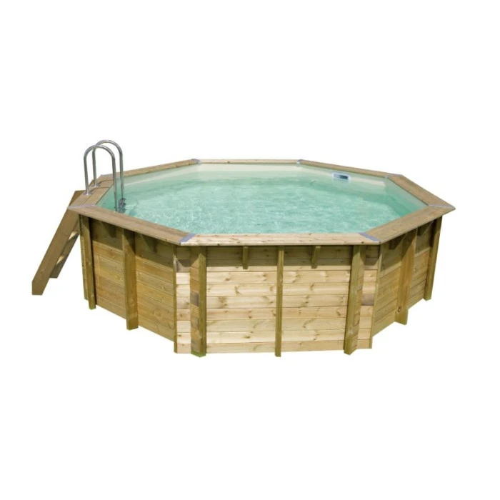 Piscine En Bois Octogonale Ubbink Océa 4,30 X 1,20 M - Liner Gris 3 Piscine En Bois Octogonale Ubbink Océa 4,30 X 1,20 M - Liner Gris